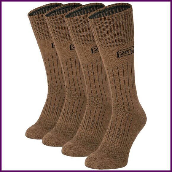 Military Tactical Hiking Boot Socks - Combed Cotton Cushioned Fit
